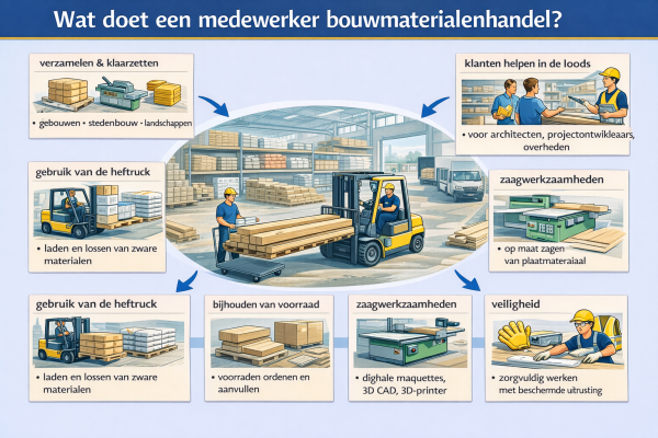 Wat doet een medewerker bouwmaterialenhandel